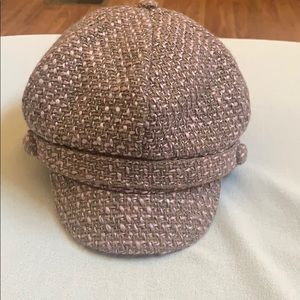 Light pink and Carmel color design hat